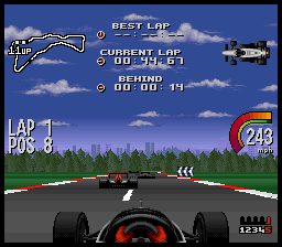 Newman-Haas IndyCar screenshot 4 for Super Nintendo